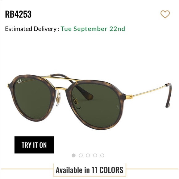 Ray bans , tortoise, lenses- green classic - Picture 4 of 4